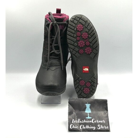 The North Face Womens Black Stormkat Cold Weather Faux Fur Lined Boots Sz 9 3009 - Picture 4 of 16